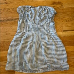 Free People x CP Shades Blue and Cream Striped Top